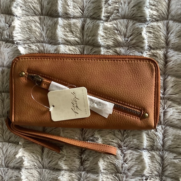 Free People Handbags - Free People Brown Wallet Wristlet NWT